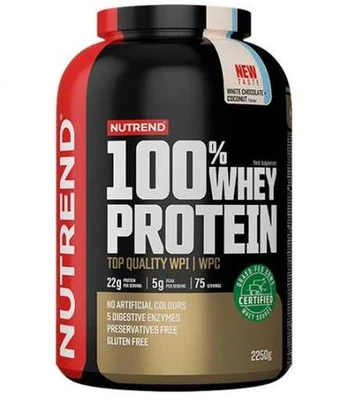 Nutrend 100% Whey Protein 2250 g. (Pineapple Coconut skonis )