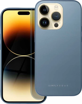 Dėklas ROAR case MATTE GLASS for IPHONE 14 Pro mėlynas