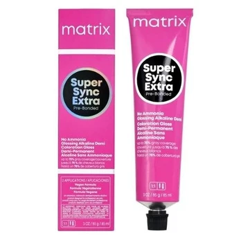 Plaukų dažai Matrix Super Sync Extra Pre-Bonded Alkaline Demi 90ml-8NN