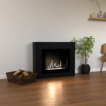 GLOW FIRE ALTA BLACK pastatomas biožidinys su apdaila