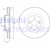 Stabdžių diskas DELPHI BG9228C kaina
