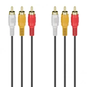 Kabelis Hama 3RCA-3RCA, 3m kaina