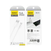 Dudao USB-A / micro USB laidas 5A 1m – baltas kaina
