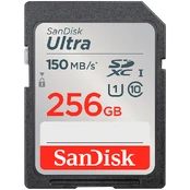 SanDisk Ultra 256GB SDXC Memory Card 150MB/s kaina
