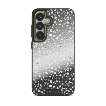 Lush Meadows - Floral Samsung Galaxy S25 Case, Elite Mirror (Magnetic) / Gold