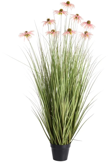 Beliani Dirbtinis augalas RUDBEKDARIUM 120 cm rožinis