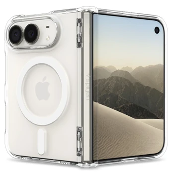 Dėklas SPIGEN ULTRA HYBRID PRO MAGSAFE IPHONE DUO CLEAR/Baltas