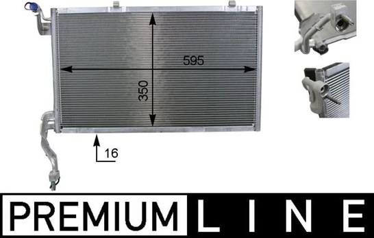 Kondensatorius, oro kondicionierius MAHLE AC10000P