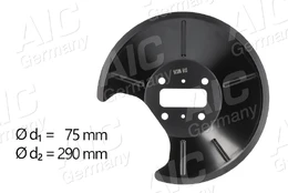 Apsauginis skydas, stabdžių diskas AIC 56386 kaina