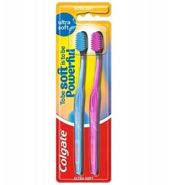 Colgate Ultra Soft dantų šepetėlis, 2 vnt.
