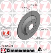 Stabdžių diskas ZIMMERMANN 370.3056.20 kaina