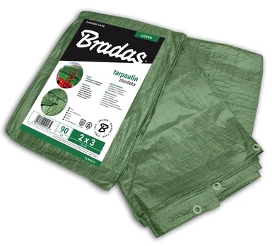 Sustiprintas tentas Bradas Green, 6m x 12m, 90 g/m²