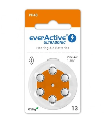 everActive Ultrasonic elementai klausos aparatams PR48 13, 6 vnt.