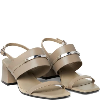 Basutės moterims, Pilka, Heel sandal 45 bar