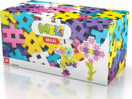 Construction blocks Meli Maxi Rožinė 50 el.
