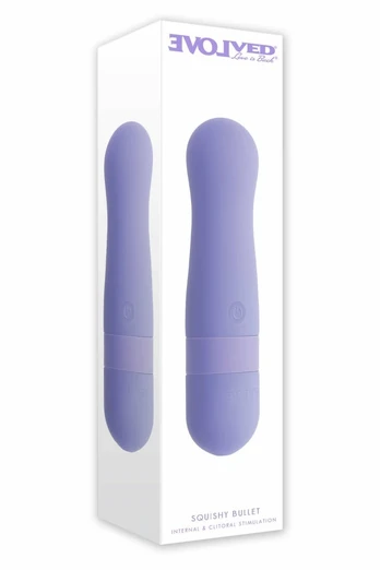 EVOLVED Squishy Bullet Vibrating Intimate Device, Soft Silicone, USB