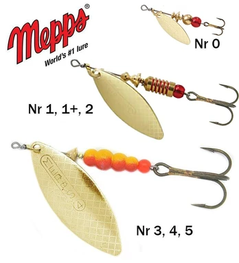 Sukriukė Mepps Aglia Longue Gold 7 g