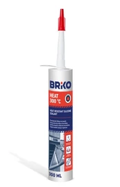Hermetikas Briko Heat 300 °C, 300 ml, raudona kaina