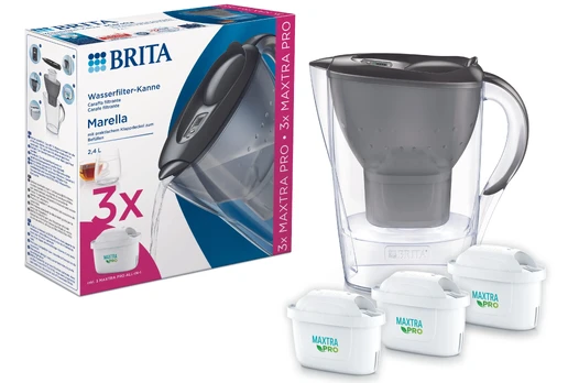 Kasetė filtrujący Brita Brita starter kit Marella graphite incl. 3 Maxtra
