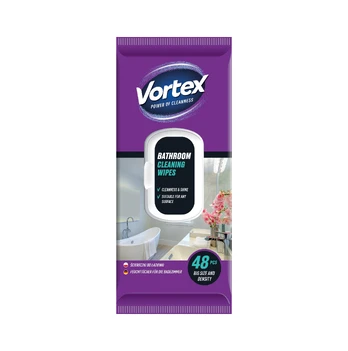 Drėgnos servetėlės voniai VORTEX, 48 vnt.