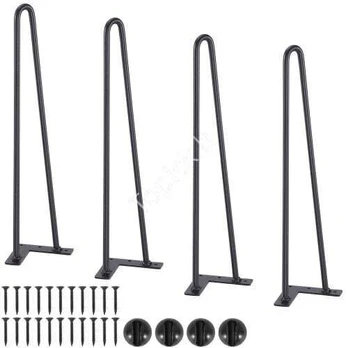 482 mm plaukų segtuko formos baldo kojos