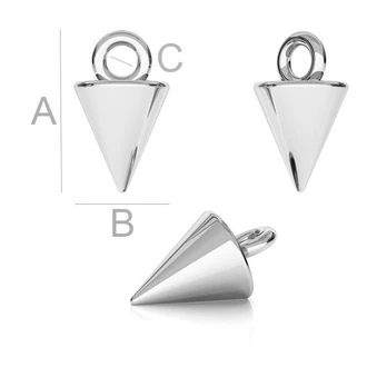 Užbaigimo pakabukas 925, 9x5,5x1,7 mm 1 vnt.