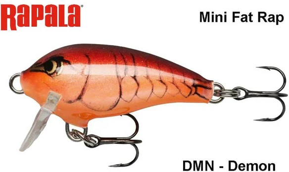 Vobleris Rapala Mini Fat Rap MFR03DMN Demon