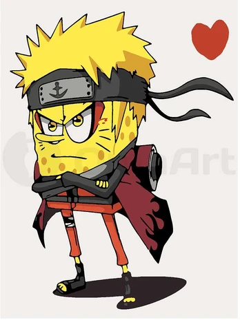 Omaart SpongeBob Naruto