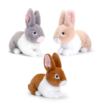 Keel Toys Eco Rabbits 3 skirtingi