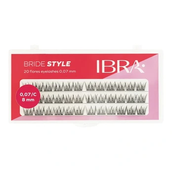 IBRA_Bride Style 20 Flares Eyelashes 8mm kępki rzęs