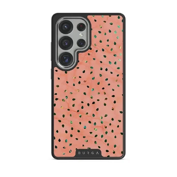 Watermelon Shake - Samsung Galaxy S25 Ultra Case, Elite Dark (Magnetic) / Silver