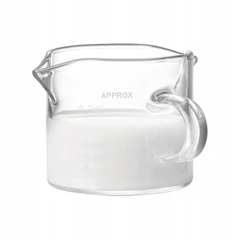 Stiklinis matavimo puodelis su 2 snapeliais, 75 ml