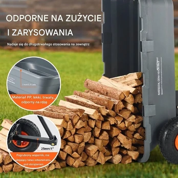 VEVOR Patvarus sodo vežimėlis 272 kg