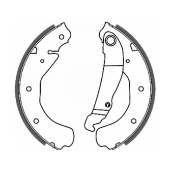 ABE C0X003ABE Brake shoe set