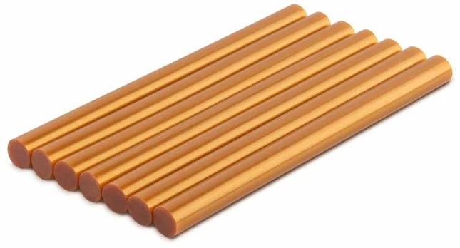 Klijų strypelis Bradas, 15 cm x 1.1 cm, aukso, 7 vnt.