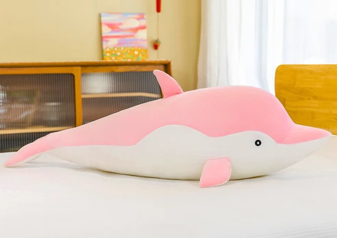 Pliušinis žaislas Delfinas, 70 cm, rožinis