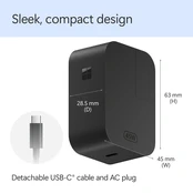 MICROSOFT Surface 45W USB-C Power Supply Graphite kaina