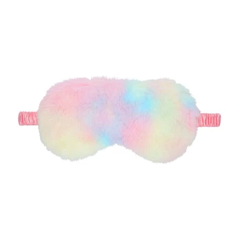 Loving Joy Fluffy Mask Multicolor - Soft Plush Eye Cover Adjustable