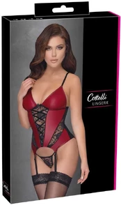 Cottelli lingerie Basque red/black S Seksuali liemenėlė kaina