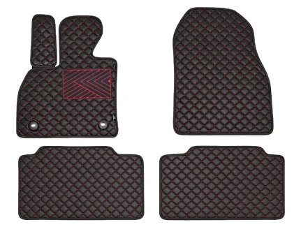 Kilimėliai QuiltyMats KIA CEED 2012-2018 (4 vnt.), Black-Red /16-14
