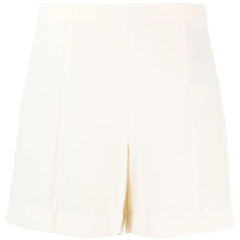 Šortai moterims, Balta, High waist tailored short