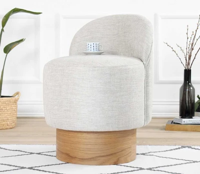 Pouffe Barren Puf - Light Pilkas