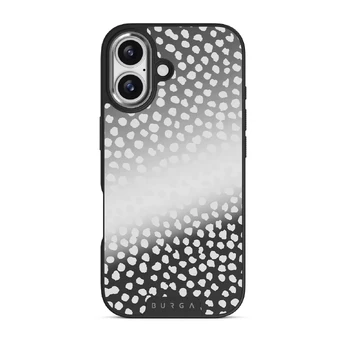 Night Sky - Dotted iPhone 17 Case, Elite Mirror Dark (MagSafe) / Silver