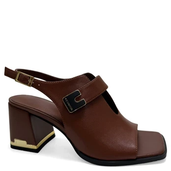 LINDA BAUMANN Basutės moterims, Ruda, Sandals