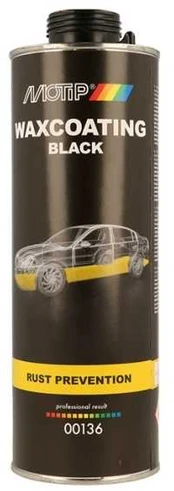 Motip sort rustbeskytter, voks 1000 ml.