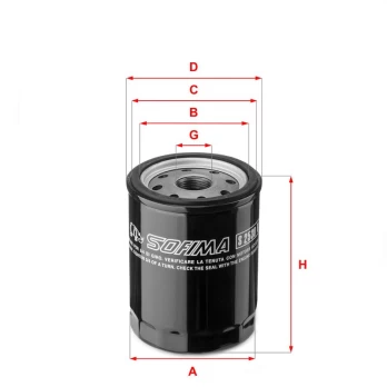 Alyvos filtras SOFIMA S 2530 R
