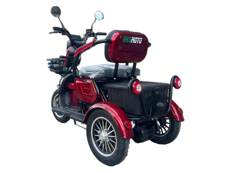 Elektrinis triratis motoroleris M20, Li-ion, raudonas