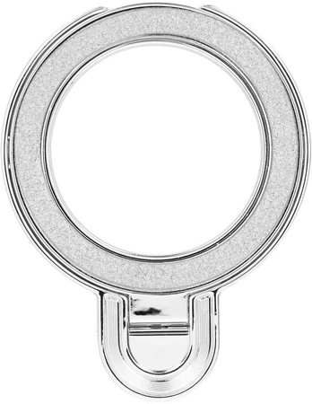 Phone stand CIRCLE GLITTER - stick-on - sidabrinis