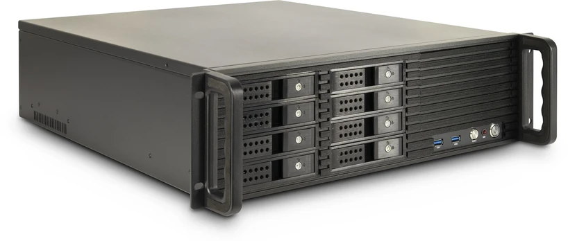 Inter-Tech 48.3cm IPC 3U-3508 3HE STORAGE o.PSU