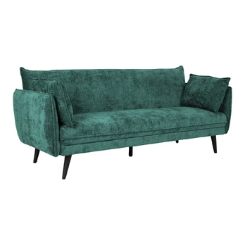Sofa bed NOELLA 3-seater, green